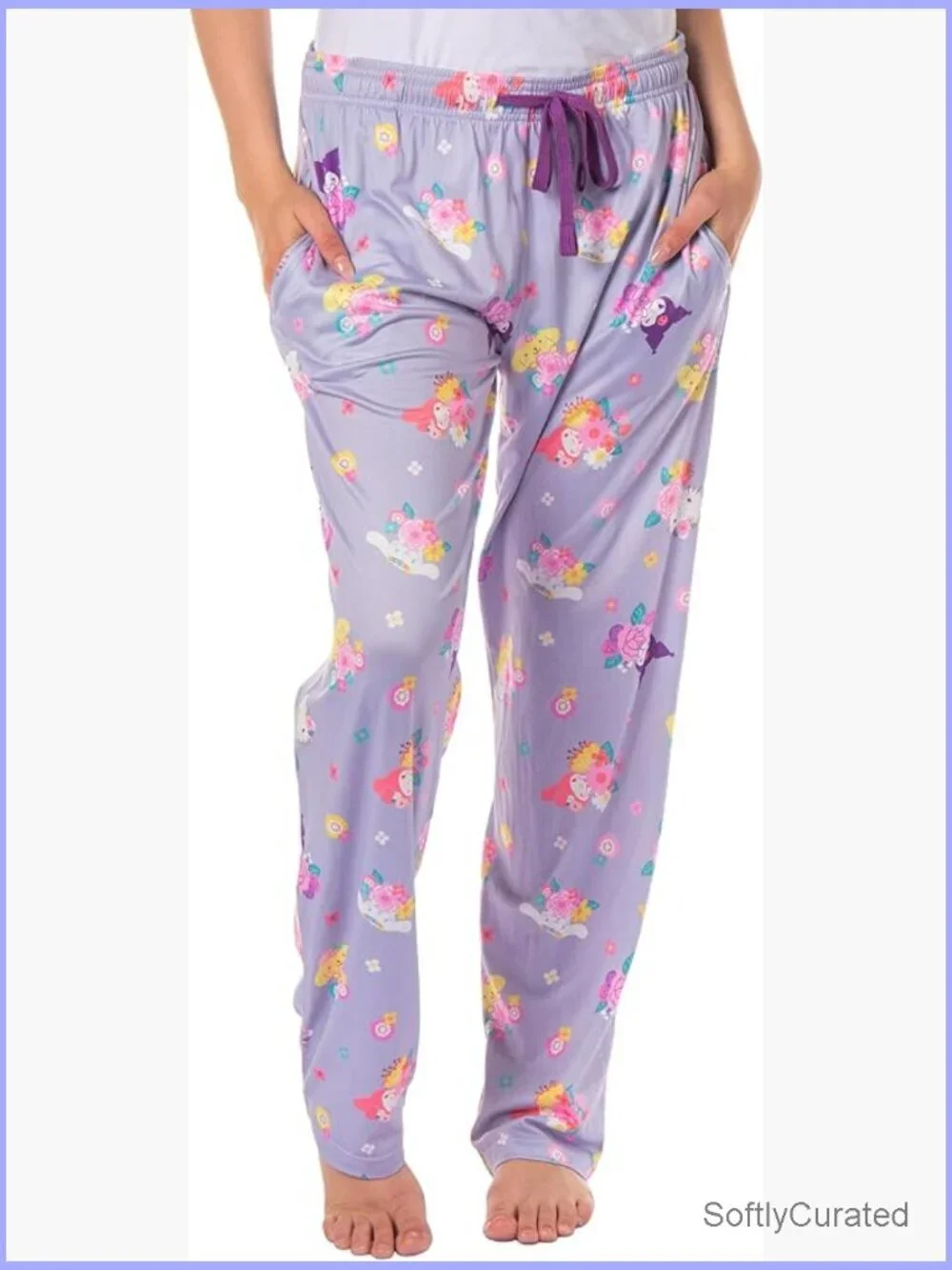 Sanrio Hello Kitty Friends Floral Pajama Pants Women Size M